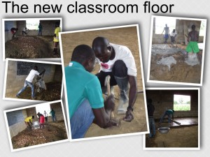 The new classroom floor